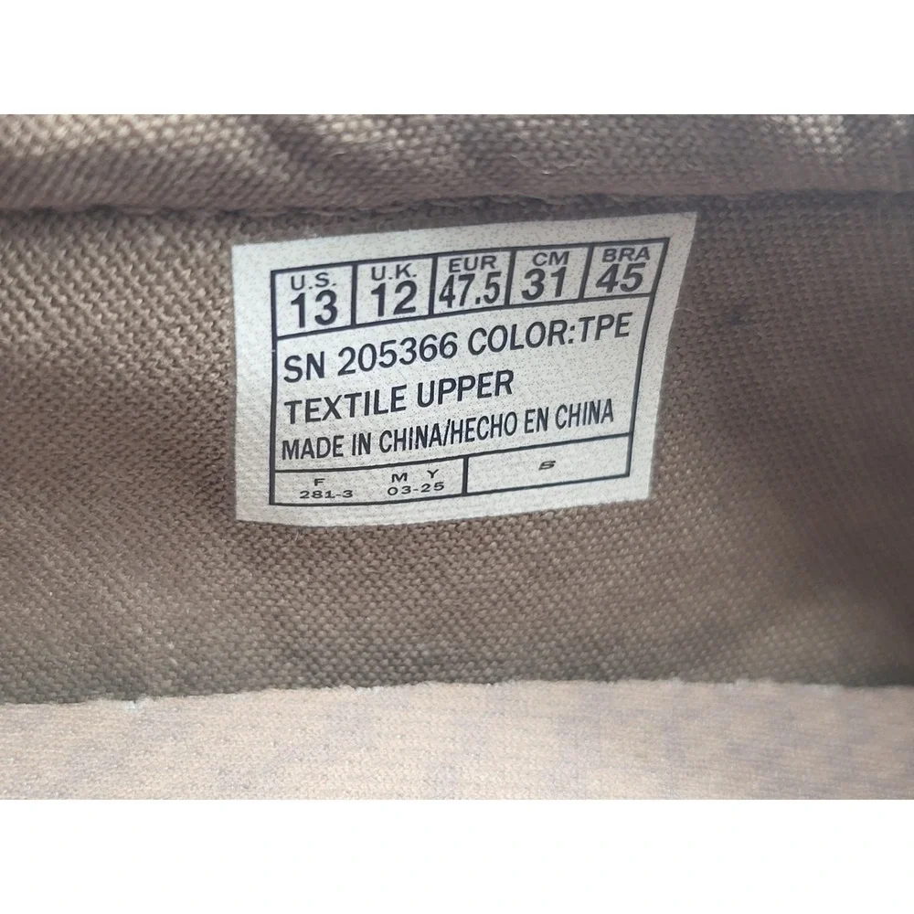 Skechers Hastings Vigo Mens 13 Taupe Slip On Casual Shoes 205366 TPE‎